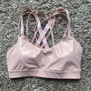 Victoria Sport Pink Metallic Sports Bra
